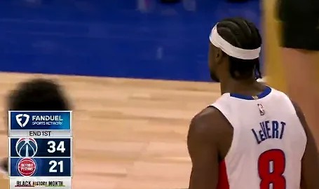 开云体育-活塞首节21-34落后奇才，全队整节投篮21投仅6中