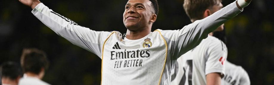 西甲-姆巴佩梅开二度 皇马2-0比利亚雷亚尔