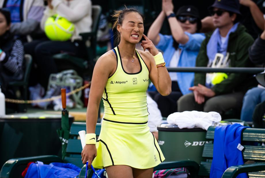 [图]WTA印第安维尔斯赛：郑钦文0-2鲁季奇 无缘32强